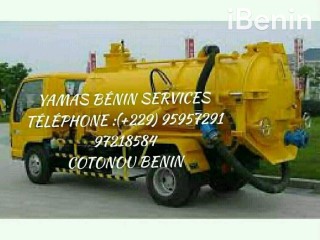 Vidange fosse septique et WC Cotonou Bénin